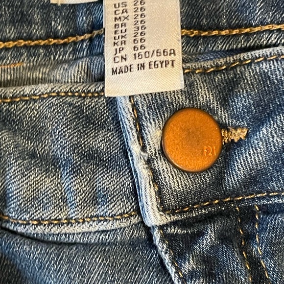 Lot Of 4 abercrombie fitch jeans 2S W26 L31 Pants/breeches 2R 2 P Forever 21 -26 - Picture 6 of 13